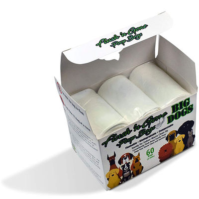 Hundeheck-Taschen Flushable veranschlagten biologisch abbaubare, Erde 2.5kg kompostierbare Taschen